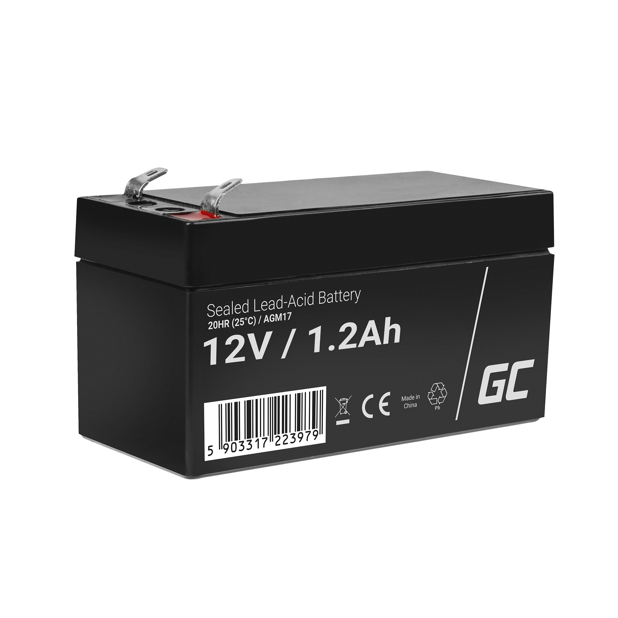 Batterie au Gel Plomb AGM 12V 1.2Ah Sans entretien pour Télécommunications